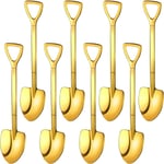 8 delar guld spade form skedar Rostfri stål spade