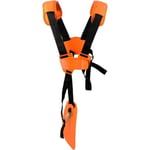 Harnais Débroussailleuse- Bandoulière Double  Compatible avec Stihl FS, Taille-Bordures série km,Orange