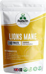 Lions Mane Supplement with Black Pepper - 2000mg Lion's - 180 Easy to...