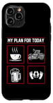 iPhone 11 Pro Classic Motorcycle Biker Plan For Today Coffee Beer Case