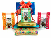 Diablo Sugar Free Diabetic Sweets Gummy Sweet Chocolate 3 x 75g Gift Hamper Box