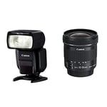 Canon Speedlite 430EX III-RT Flash - Black & EF-S10-18 mm f/4.5-5.6 IS STM Lens - Black