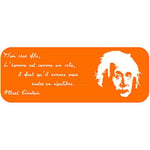 StickHappy SH0056-orange-160x60 Stickers citation Einstein Orange 160 x 60 x 0,1 cm