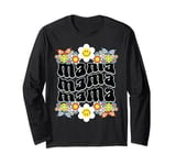 Mama Bear Groovy Retro Mother's Day Gift for Mom Wife Long Sleeve T-Shirt