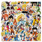 50 st Dragon Ball Goku graffiti klistermärken vattenkopp anteckningsbok