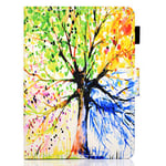 JIan Ying Case for Amazon Kindle Paperwhite 4 2018 (10th Generation-2018) Protector Cover Colorful tree