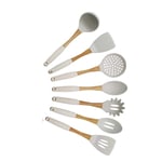 Ensemble D'Outils De Cuisine Ensemble D'Ustensiles De Cuisine Turner Cuillère À Soupe Passoire Serveur De Pâtes Cuillère (Couleur: Noir) Usage Domestique