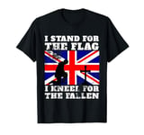 I Stand for The Flag, I Kneel for The Fallen Union Jack T-Shirt