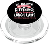 Lunch Lady Girl Female She Believed She Could Make A PopSockets PopGrip for MagSafe