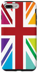 iPhone 7 Plus/8 Plus Rainbow Colors, United Kingdom The Union Jack Flag Case