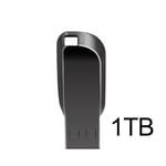 Clé USB 3.0,1 To,2 To,en métal,128 Go,SSD portable - Type 280-black-1TB