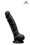 Gode Double Densité Noir 17,5cm - Modèle 1 - Sextoy Hyper Réaliste en Silicone