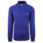 Lacoste Classic Fit Mens Blue Polo Shirt Cotton - Size X-Small