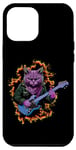 Coque pour iPhone 12 Pro Max Chat jouant de la guitare mignon Kawaii Cat Guitarist Rock Band
