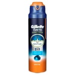 Gillette Fusion Proglide 2 In 1  Sensitive Shave Gel Ocean Breeze 200ml