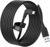 Link Câble pour Oculus/Meta Quest 2/Quest 1, 3M USB 3.0 à USB C Cable Link, Transfert de Données à Grande Vitesse et Cordon de Charge, Accessoires pour Casque VR Gaming PC/Steam VR