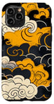 Coque pour iPhone 11 Pro University Varsity-Gold Cloud View Varsity-Gold Yellow