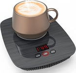 Mug Warmer-Coffee Warmer Auto Shut off for Office home Desk Use, 25 watt Electric Beverage Warmer With 3 Temperature Settings 131℉,149℉,167℉,Plate For Coffe Cocoa Tea Water Milk-Grey(Not include cup)