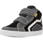 Geox B Kilwi Boy E Sneaker, Black Grey, 8.5 UK Child