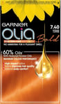 Garnier Olia Permanent Hair Dye, Up to 100% Grey Hair Coverage, No Ammonia, 60%