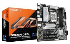 GIGABYTE B860M DS3H Carte mère - Processeurs Intel Core Ultra, VRM 5+1+2+1 Phases, jusqu'à 9066MHz DDR5, 1xPCIe 5.0 + 1xPCIe 4.0 M.2, LAN 2,5 GbE, USB 3.2 Gen 2