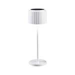 Else bordlampe oppladbar via USB eller solcelle 2700 Kelvin IP44 - Hvit