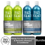 BedHead by Tigi Urban Antidotes Re-Energise & Recovery Shamp-Cond, 4 X 750 ml