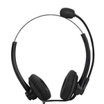 Tangxi Call Center Headset with Mic, RJ11 Crystal Head Customer Service Headset Headphone with Volume Control Button, Noise Canceling Computer Headphone