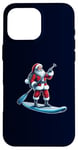 iPhone 16 Pro Max Stand-up Paddleboarding Santa Funny Hobbies Christmas Pajama Case