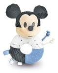 Clementoni- Mickey Disney Baby Anneau de hochet Doux-Jouet bébé-100% Lavable-Bébé 0-18 Mois, 17339, Bague, Moyen