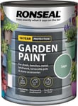 Ronseal Garden Paint Metal Wood Brick Stone Shed Furniture Pots 750ml - Sage