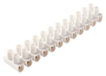 Lot 2 Barrette de Domino pour Connexion Electrique Blanc 2,5 mm² 3 Ampéres NEUF