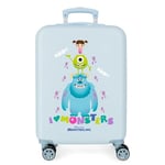 Disney Boo! Cabin Suitcase Blue 38 x 55 x 20 cm Rigid ABS Side Combination Closure 34L 2.7 kg 4 Wheels Double Hand Luggage