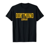 Dortmund Germany Text Amber Print T-Shirt