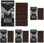 Montezuma's Absolute Black, 100% Cocoa, Dark Chocolate, Gluten Free & Naturally Vegan, 90g Bar (Pack of 5)