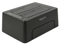 DELOCK – USB Type-C™ 10 Gbps Docking Station for 2 x SATA HDD / SSD with Clone Function (63957)