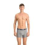 Puma Boxer sous-vêtement, Gris/Noir, L (Lot de 2) Homme