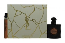 YVES SAINT LAURENT BLACK OPIUM GIFT SET 30ML EDP + 10ML EDP - WOMEN'S FOR HER