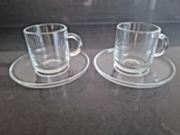 2 x Nespresso  Vertuo Espresso Cups and Saucers BNIB