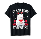 Polar Bear Is My Valentine Hearts Polar Bear Valentines Day T-Shirt