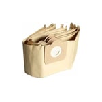 Lot de 5 Sacs droits Aspirateur pour Karcher WD3, WD 3 Premium, WD3200, WD3500P, A2204, A2204, A2534, SE4001