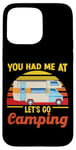 iPhone 15 Pro Max Let's Go Camping Motorhome Campervan Girl Retro Vintage Case