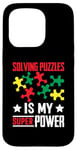 Coque pour iPhone 15 Pro Résoudre Des Énigmes Est Mon Super Pouvoir Jeu Puzzler