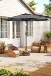 3m Olympia Traditional Garden Parasol with LED Light（Base is not included）