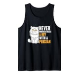 Mens Never Underestimate A Boy With A Persian Cat Tank Top