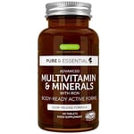 Advanced Methylated Multivitamin Tablets for Women, High Potency & Clean Label, Sustained Release, Active B12 Vitamins Plus Gentle Iron, Easy to Swallow, Vegan, 60 Tablets, 30 Servings, by Igennus