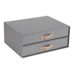 Organiseur de bureau à 2 tiroirs Birger Bigso Box gris