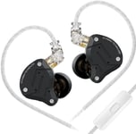 Écouteurs intra-auriculaires IEM, pilote hybride 4BA+1DD, écouteurs de jeu HiFi avec façade en acier inoxydable, casque intra-auriculaire pour musicien audiophile