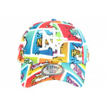 Casquette Enfant NY Orange et Bleue Print Original Pop Baseball de 7 à 11 ans-T