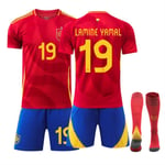 UEFA Euro 2024 Spain Home Barnfotbollssats nr 19 26(140-150CM)